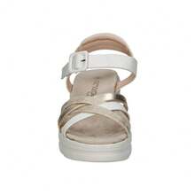 Amarpiés AMARPIES | Sandalias con Cuña Amarpies para Mujer – Sandalias de Verano en Color Blanco Hielo con Hebilla – Cuña Media y Cómoda – Con Plataforma – Estilo Casual – Versátiles – Modelo ABZ26552 - ✅ Entrega 24/72h a España (península) - Blanco - Ver 3