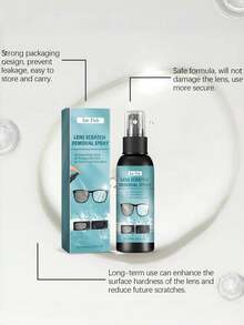 JUE FISH; 100ml; Lens Scratch Remover; Cleans The Surface Of Glasses; Maintains Clear Vision; Essential For Students; Essential For School