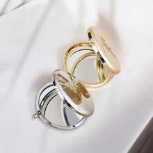 Oglindă de buzunar personalizată, cadou cu nume personalizat, cutie cadou cu ambalaj, cadou pentru domnișoare de onoare, cadou pentru petrecerea burlăcițelor, cadou de nuntă, oglindă de buzunar sculptată pentru mamă - multicolor - Vizualizare 5