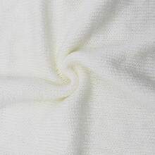 Women Knitted Hoodie Sweater Vest Sleeveless Hollow Out Hooded Crop Top Streetwear Rave Oufit - 白色 - 查看 7