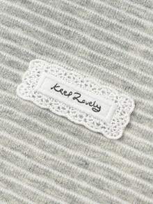 Balabala Girls Long Sleeve T-Shirt 2025 Spring/Fall New Basic Top - Gray Blue - View 8