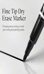 MaxGear Dry Erase Markers Fine Tip With Eraser, Assorted Color Magnetic Whiteboard Markers Erasable Fine Point Low Odor For White Board, School Supplies For Classroom, Home, Office, 8 Count - MàuH - Xem 2