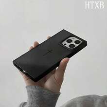 Una excelente versión de la funda con diseño de bloques, compatible con los modelos 16 Pro, 16, 15 Pro, 14, 14 Plus, 13, 13 Pro, 12 Pro y 12 Pro. Cuenta con un diseño integral a prueba de golpes con una gran abertura, un elegante marco brillante y detalles mejorados. - Negro - Ver 7