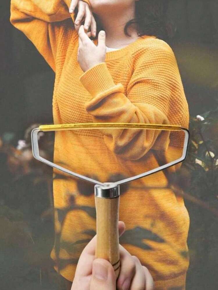 1/2pcs Hair Scraper, Clothing Ball Remover, Home Woolen Cashmere Manual Dry Cleaner, Hair Ball Remover, Hair Remover For Shaving. Manual Portable Hair Remover, Clothing Fuzz Shaver, Gentle Pet Hair Remover Brush For Cats And Dogs, Effective Pet Fur Remover Sofa Carpet Bed Hair Scraper, - Multicolor - View 4