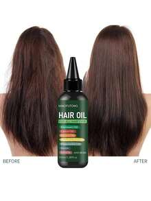7-In-1 Hair Oil, Containing Rosemary Oil, Castor Oil, Babassu Oil, Pumpkin Seed Oil, Peppermint Oil, Biotin And Keratin, Suitable For All Hair Types, Makes Hair Longer, Thicker And Fuller. - 2pcs - View 7