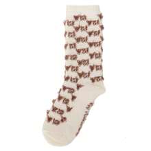MLB 1 Paar unisex MONOGRAM Serie elastische, bequeme Lässig Creme-farbene Socken 3ASOMM13N-50CRD