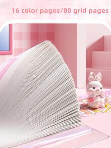 Cute Handbook + Chocolate Cookie Notepad, Girls' Beginner Handbook Loose-Leaf Notebook, Student Cute Simulation Chocolate Cookie Notepad, A Total Of 104 Handbook Material Loose-Leaf Notebook, Cute Portable Handbook Loose-Leaf Coil Notebook, Detachable Portable Coil Notebook