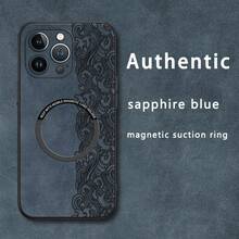 Diseño elegante y texturizado. Funda magnética para teléfono con textura de piel sintética de oveja. Compatible con los modelos 12 al 16 Plus, Pro y Pro. Una opción elegante y de alta calidad, ideal para regalar. - Colores mixtos 1 - Ver 7