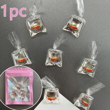 Simulated Water Bag Fish Fridge Magnets, Resin Goldfish Bag Shaped Refrigerator Stickers, Cartoon Ocean Tropical Small Fish Decorative Magnets, Ocean Aquatic Life Refrigerator Decor, Refrigerator Stickers For Kitchen, Office Decoration - Multicolor - View 12