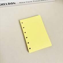 50 张 M5/A7 彩色补充纸、粉色/蓝色/紫色活页笔记本纸、活页配件、文具配件