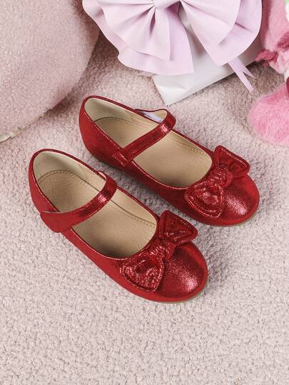 1 Pair Autumn New Floral Decor Princess Flat Canvas Shoes, Comfortable Student Girls Outdoor Dance Flat Leather Shoes, Wedding Shoes