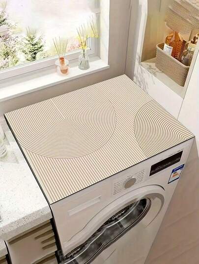 1 szt. Minimalistyczna mata na pralkę, antypoślizgowa, odporna na zabrudzenia, odpowiednia do pralki domowej i lodówki, wystroju kuchni, artykułów gospodarstwa domowego