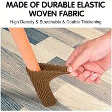 4pcs Chair Leg Socks - High Elastic Knit Design, Prevent Scratching Floors - Durable Furniture Floor Protectors, Suitable For Hardwood, Easy To Install, Fit Various Chair Leg Sizes - A - View 5