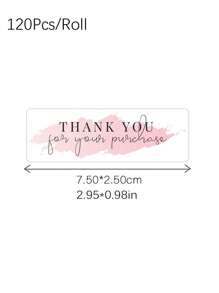 500张可爱猫爪感谢贴纸，适用于咖啡馆、面包店等 - 可爱的花卉和花店标签，也可用于信封等。