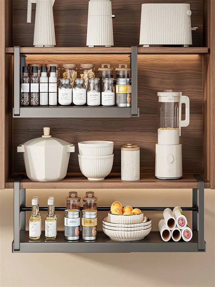 1個 調整可能な金属製キャビネットラック、大小のサイズがあります