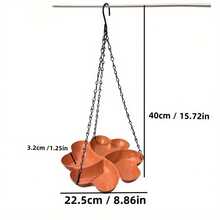 1 Piece/Outdoor Garden Terrace Hanging Bird Bowl/Bird Feeder - Durable Plastic, Bird Feeding Station/Garden Decorative Bird Feeder, Multi-Functional, For Feeding Food And Water, Easy To Install, Suitable For Parrots And Hummingbirds, Wild Birds