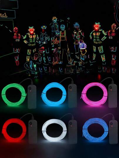 1 pieza Tubo de iluminación LED de 1 metro de largo, adecuado para juegos de roles, manualidades, bares, discotecas, accesorios para fiestas, decoraciones navideñas, decoraciones de Año Nuevo y otras ocasiones.