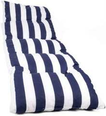 REINO MANSIDI Sun Lounger Cushion PACK OF 1 Assorted Designs 180x55x6cm - Xanh và trắng - Xem 2