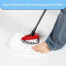 3 đầu lau nhà bằng sợi microfiber thay thế - Dễ dàng vệ sinh, đầu lau có thể giặt được. - Nhiều màu - Xem 5