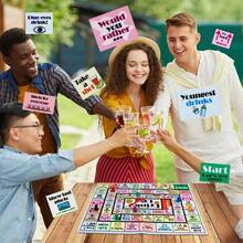 Drinking Board Games For Adults, Rubber Mat Drinking Board Game, Funny Party Interactive Drinking Games For Game Night, Birthday, Family Play Or Any Occasion, Age 21+, 2-8 Players - Multicolor - View 4