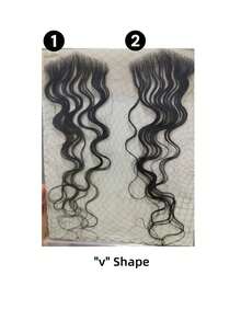 2Pcs Lace Baby Hair Edge Stripes Invisible Lace Hairline Remy Human Hair Reusable Lace Edge Baby Hair Extensions More Natural For Women