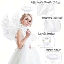 1 buc aripi de înger cu pene, decorațiuni pentru petrecere de vacanță, recuzită, scenă, aspect, petrecere, decor, femei, podium de performanță, spectacol