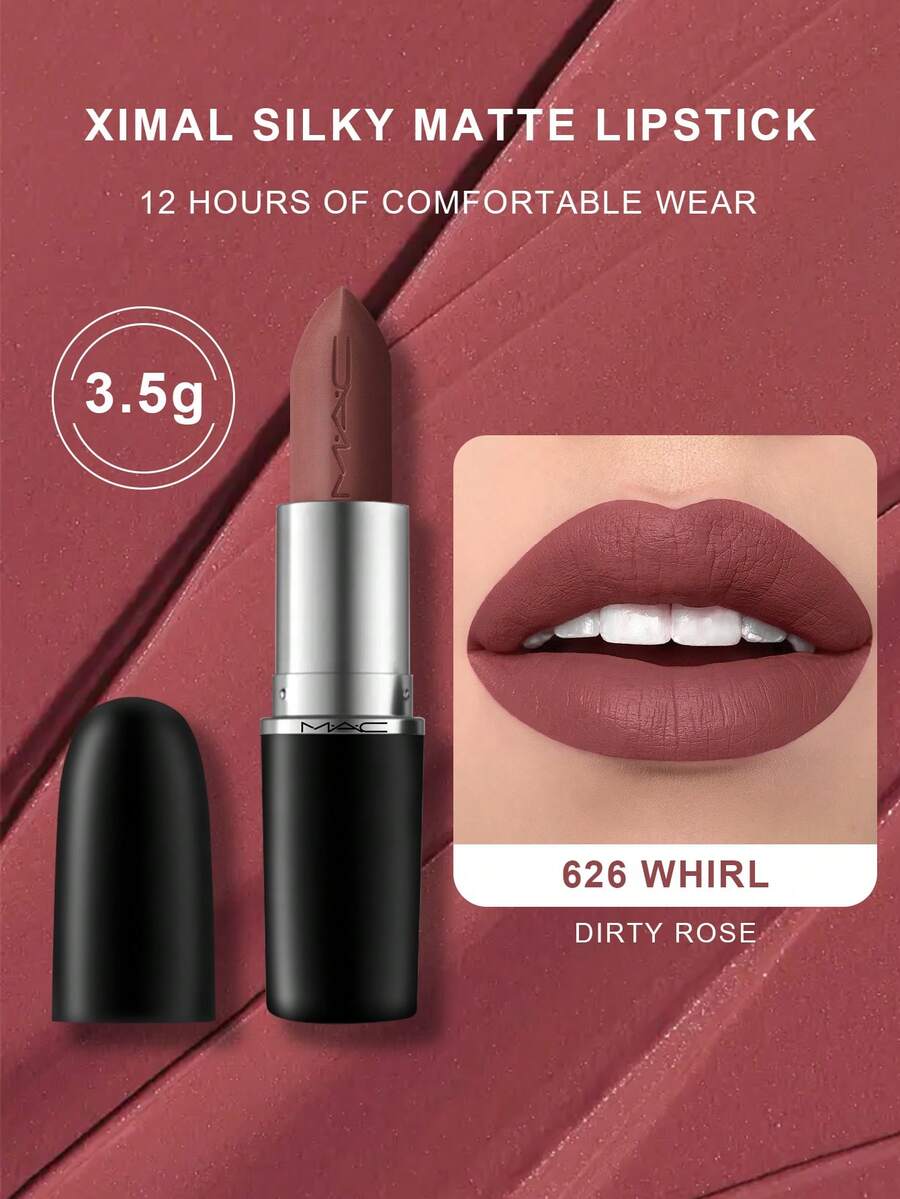 M.A.C XIMAL Satin Matte Lipstick - 626 Whirlwind (Dirty Rose) 3.5g - 626 WHIRL 0.12 Oz./3.5g - View 1