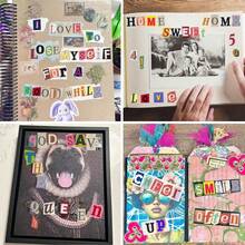 145 张/2 张杂志字母贴纸 字母数字贴纸 适用于剪贴簿用品、相册、水瓶、礼品盒、DIY 工艺品、旧日记本、门教室装饰 - 彩色 - 查看 8