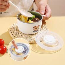 WORTHBUY 1 hộp đựng cơm trưa 3 ngăn có thể tháo rời, hộp đựng cơm Bento bằng nhựa chia ngăn di động 800ml dùng để chuẩn bị bữa ăn, dùng trong lò vi sóng, hộp đựng thực phẩm salad trái cây chịu nhiệt, thích hợp cho học sinh, người lớn sử dụng ở trường, văn phòng, cắm trại ngoài trời, dã ngoại, du lịch, trở lại trường - Nhiều màu - Xem 9