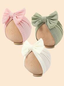 8 Farben Frühlings- und Herbststil bestickter Stirnband Hut mit Schleife Dekoration für 1-12 Monate alte Babys, gestrickte handgenähte Stretchstoff Baby Mädchen und Baby Jungen Kleidung, Schleife Haarschmuck für Mädchen, Kinderzubehör, süße Dekorationen für Babyprodukte, Kinderzubehör, Stirnbänder, Mädchen Haarschmuck, Mädchen Kleidung