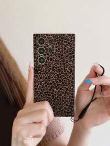 1 件黑色 TPU 豹纹防震手机壳和 1 件黑色硅胶挂绳带，兼容/配套手机壳/带挂绳的手机壳/腕带手机壳/趣味手机壳/Android 手机壳/手机壳/手机壳/OPPO 手机壳/Galaxy A51 4G/Galaxy A52/A52s 5G/Galaxy S23 Ultra/Galaxy A13 4G/Galaxy A12/Galaxy S22 Ultra/OPPO A54/Galaxy A54/Galaxy A04E/Galaxy A05S/Galaxy A34/Galaxy S25Ultra 5G/Redmi Note 13/Galaxy A14/Galaxy A32 4G - 彩色 - 查看 1