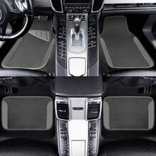 Waterproof Universal Fit Car Floor Mats, Car Mats Fit SUV,,Sedans, Trucks,Set Of 4pcs Car Carpet With Driver Heel Pad (All Gray) - Pink - View 2