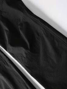 Teenage Couple Summer Tactical Camping Trousers Ripstop Quick Dry With Large Pockets For Trekking Fishing Hiking Work Sports - 黑色 - 查看 4