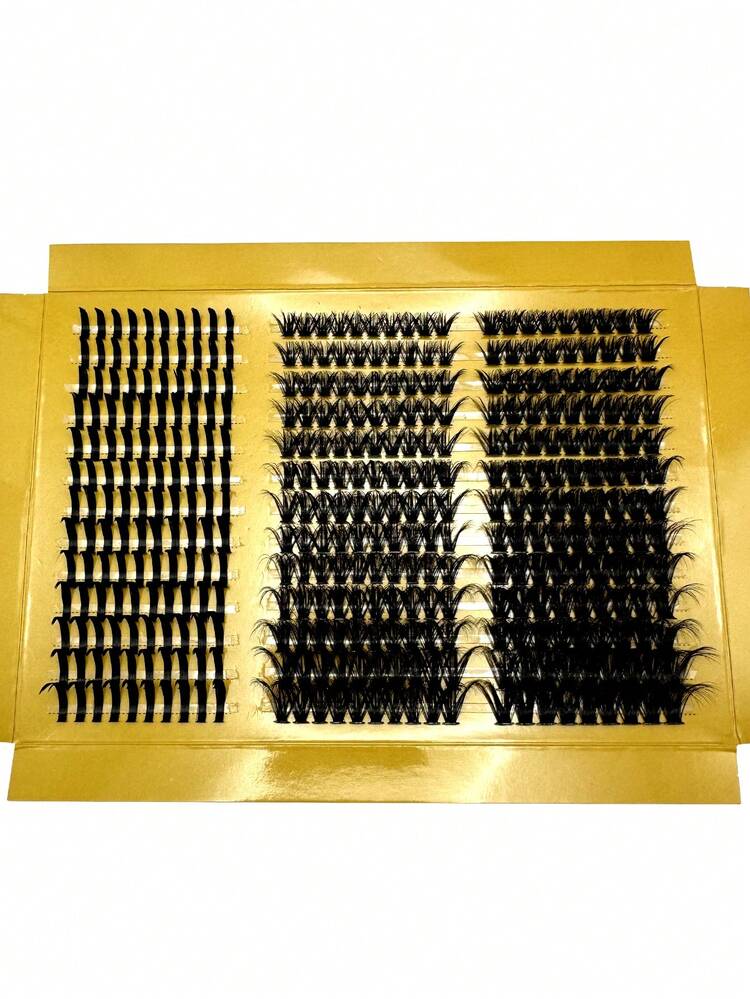 全新 5D 蓬松睫毛簇 80D+100D 睫毛簇 尖刺睫毛簇 浓密簇状睫毛延长 C/D 卷翘睫毛簇 377 根单根睫毛 9-18 毫米 角色扮演 3D 尖刺纤细浓密貂皮假睫毛 化妆睫毛簇、睫毛簇、单根睫毛、睫毛、假睫毛 - 黑色 - 查看 6