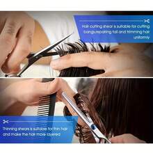 7pcs/Set Hairdressing Scissors 6 Inch Hair Scissors, 2Pcs/Set Professional Hairdressing Scissors Cutting Thinning Scissors Barber Shear Accessories
