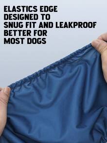 3片装可重复使用公狗尿布 - 超强吸水可水洗公狗尿布 - 可重复使用公狗尿布（纯色） - 彩色 - 查看 4