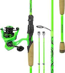 Double-Headed Fishing Rod And Reel Combo, Double-Headed Section Suitable Different Strengths, IM6 Graphite 2-Piece Blank, Technology, Rubber Cork Handle, Integrated Hook Keeper, 8 Models - Spin: 7'0''- M & Mh- Dual-tips Rod -3000 Reel - View 13