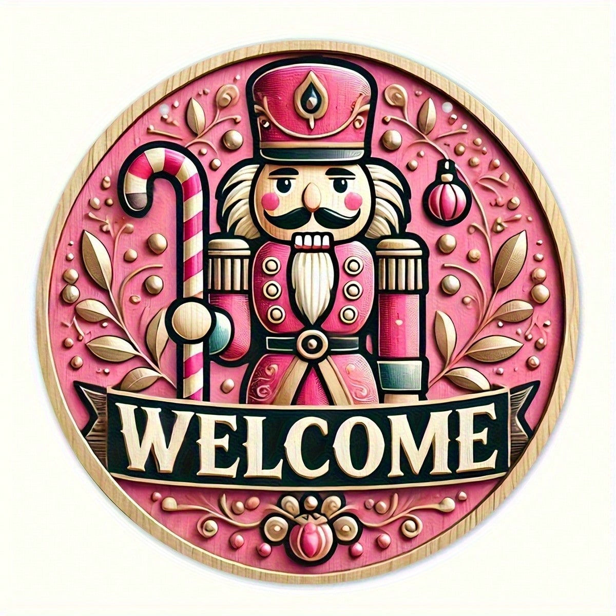 Weihnachts-Willkommensschild-Wanddekoration, vielseitig verwendbares Hänge-Ornament für Wohnzimmer, Schlafzimmer, Veranda Weihnachtsdekoration_voghion.com