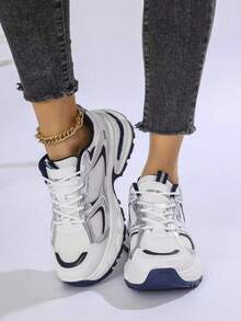 2025 Spring/Summer New Thick Sole Mesh Casual Sports Shoes, Women