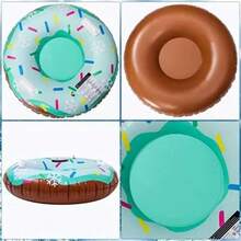 Tubo inflable de esquí resistente al frío y grueso de PVC con funda de tela, trineo de nieve para exteriores, tubo interior de herramienta de esquí