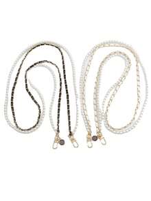 1pc Pearl Strap Crossbody Chain Phone Case Accessory Lanyard Shoulder Strap, Anti-Drop