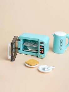 迷你厨房玩具套装 - 可爱的桌面烹饪用具装饰，适合房间装饰、娃娃屋场景、微缩模型展示和美学摄影 | 青少年和朋友的创意收藏礼物（需自行组装 - 款式随机）