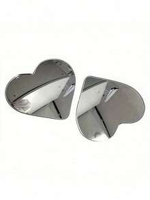 A Pair Of Heart-Shaped Blind Spot Mirrors, Car Heart-Shaped Blind Spot Mirrors, Car Frameless Blind Spot Mirrors, 360-Degree Wide-Angle Convex Mirrors, Sector-Shaped Blind Spot Rearview Mirrors, Parking Mirrors - Heart - View 4
