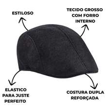 Italian Style Beret Autumn Winter Men's Women's Unisex - Màu be - Xem 2