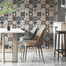 Paper and Wall Washable Self-Adhesive Wallpaper Hydraulic Tile For Kitchen Washroom - Ngói thủy lực - Xem 3