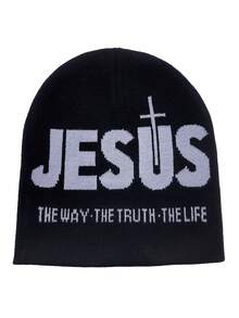 Gorro de punto con gráfico Y2K, gorros casuales de estilo gótico tejidos y cálidos, unisex, para exteriores en invierno, atuendos de otoño para todas las estaciones - A - Ver 10