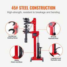 Strut Spring Compressor, 4.5 Ton/9920 LBS Hydraulic Jack Capacity, 1 Ton Rated Compression Force, Auto Strut Coil Spring Compressor Tool, Hydraulic Spring Compressor For Strut Spring Removing - Red - View 6
