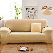 1pc Contemporary Stretch Sofa Slipcover Set – Elastic-Band Closure, Non-Slip T-Cushion Design – Machine Washable Milk Fiber Fabric – Polyester & Spandex Blend – Home & Office Furniture Protector,Home Decor,Sofa Slipcovers - Multicolor - View 26