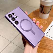 Luxury Magsafe Magnetic Case Compatible With Samsung Galaxy A56 A36 A26 A16 A06 S25 Ultra S24 Ultra S23 Ultra Soft TPU Cover