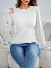 2 Sets Of Women's Thermal Underwear, Autumn Clothes And Autumn Trousers Set, Women's Thermal Underwear, Plus Velvet Heating, Ski Base Shirt, Sweater And Trousers, Autumn And Winter - White - View 8
